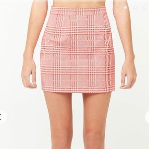 Red mini skirt from forever 21